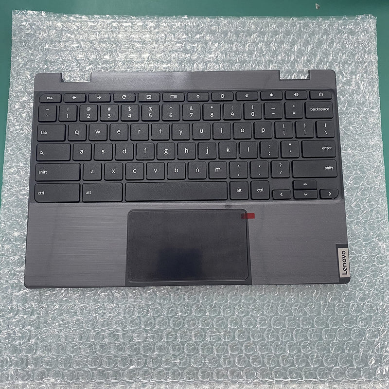New Genuine Replacement for Lenovo Chromebook 100E 2nd Gen MTK Laptop Upper Case Palmrest Keyboard Touchpad Assembly Part 5CB0U26489 5CB0X55485, Black, 11.6 inch