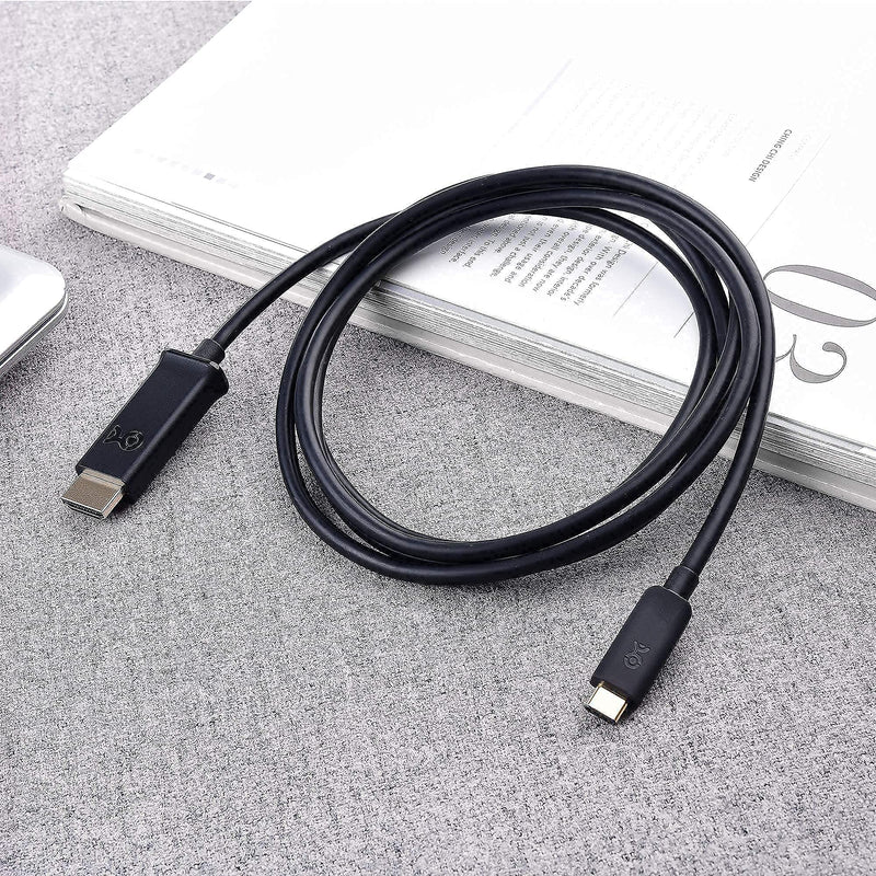 Cable Matters Active DisplayPort to HDMI Adapter (Active DP to HDMI Adapter) Supporting Eyefinity Technology and 4K Resolution & USB C to HDMI Cable in Black 6 Feet