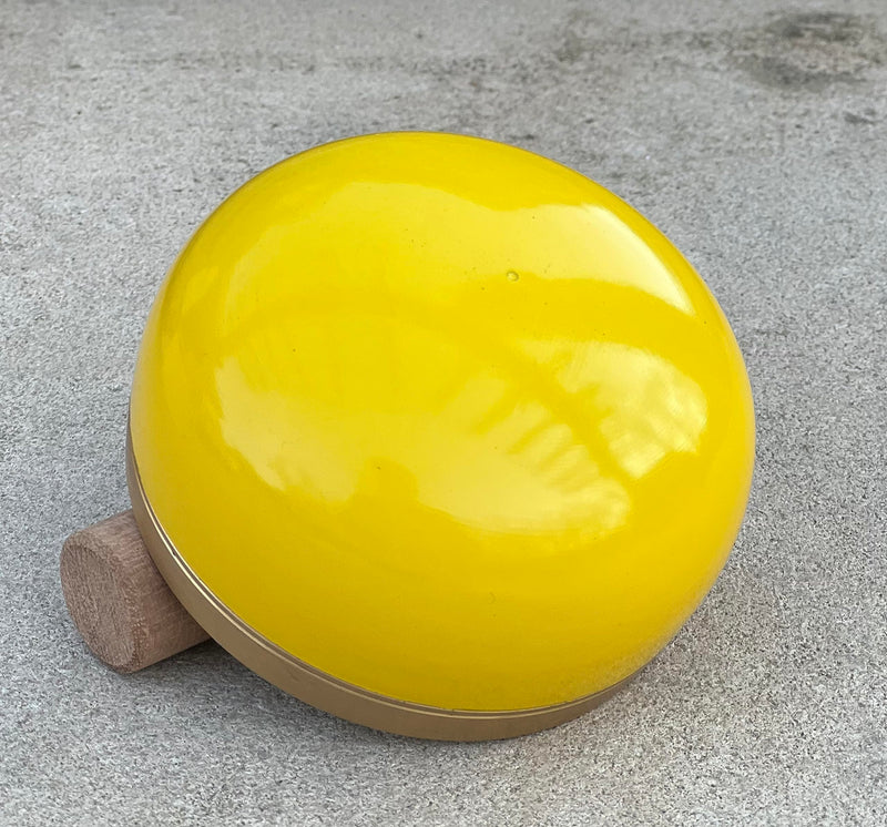 [AUSTRALIA] - DharmaObjects Tibetan Solar Plexus Chakra Premium Palm Size Singing Bowl Gift Box Set Yellow 
