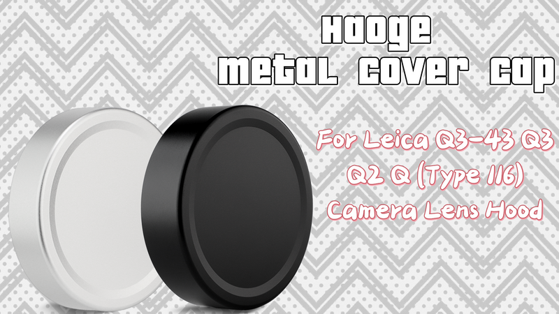 Haoge Metal Front Lens Cap Cover for Leica Q3 43 Q3 Q2 Q Type 116 q Type116 Digital Camera Accessories Silver Sliver