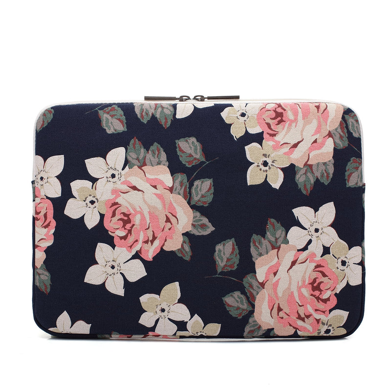 White Rose Patten Laptop Sleeve 14 inch 14.0 inch Laptop case Bag 14 inch / 14.0 inch White rose