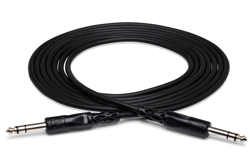 Hosa CSS-115 Balanced Interconnect, 1/4 Inch TRS to Same, 15 Feet
