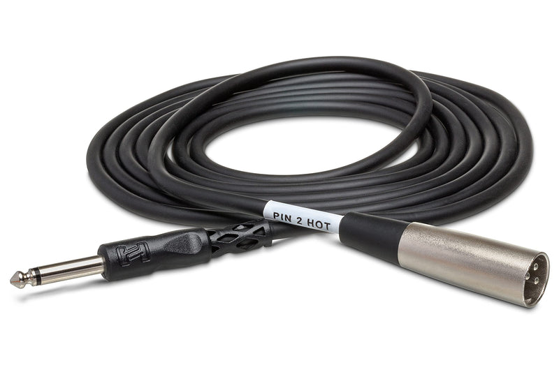 Hosa PXM-105 1/4" TS to XLR3M Unbalanced Interconnect Cable, 5 Feet