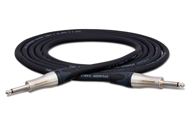 [AUSTRALIA] - Hosa SKJ-210 Edge Speaker Cable, Neutrik 1/4 Inch TS to Same, 10 Feet 10-Feet 