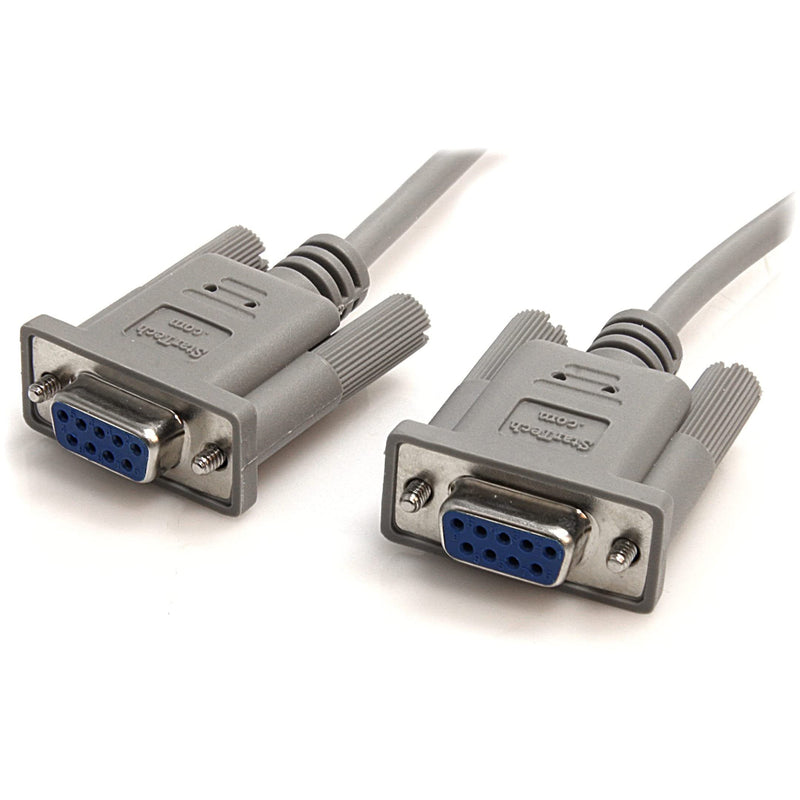 StarTech.com 10' RS232 Serial Null Modem Cable - Null modem cable - DB-9 (F) to DB-9 (F) - 10 ft (SCNM9FF) Female to Female