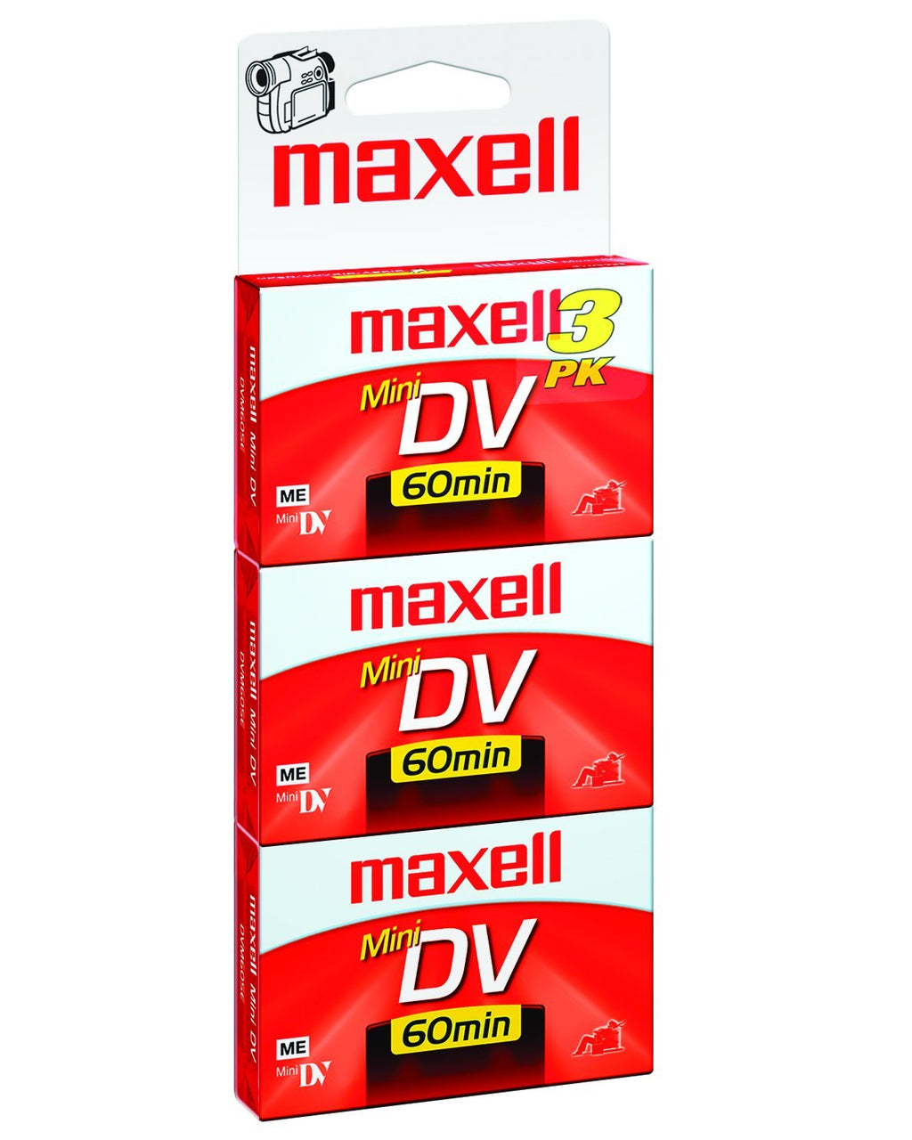 Maxell 298016 Premium Grade Mini DV Video Cassette 60 Minutes 3 pack