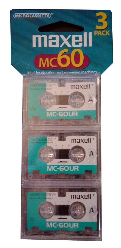 Maxell Micro Cassettes (Pack of 3) 3 pack