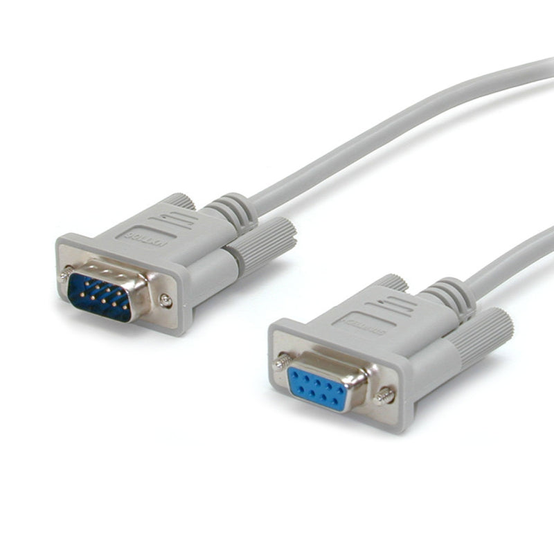 StarTech.com 15 ft Straight Through Serial Cable - - DB-9 (M) - DB-9 (F) - 15 ft - Serial extension cable - DB-9 (M) to DB-9 (F) - 15 ft - MXT106