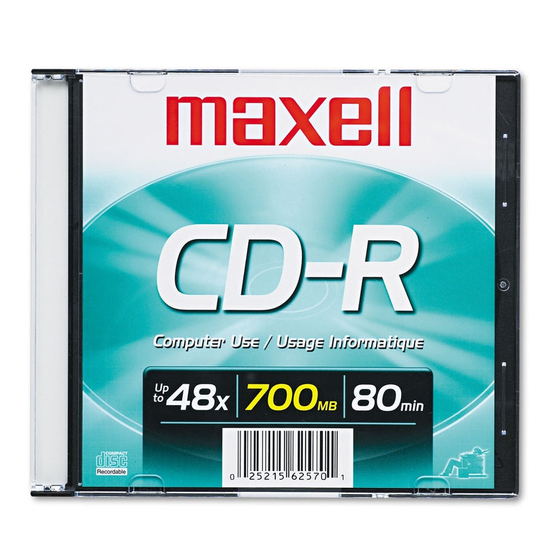 Maxell 648201 700Mb Cd-Recordable Slim Jewel