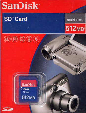 kenable SanDisk SD Secure Digital Memory Card 512Mb 512 Mb