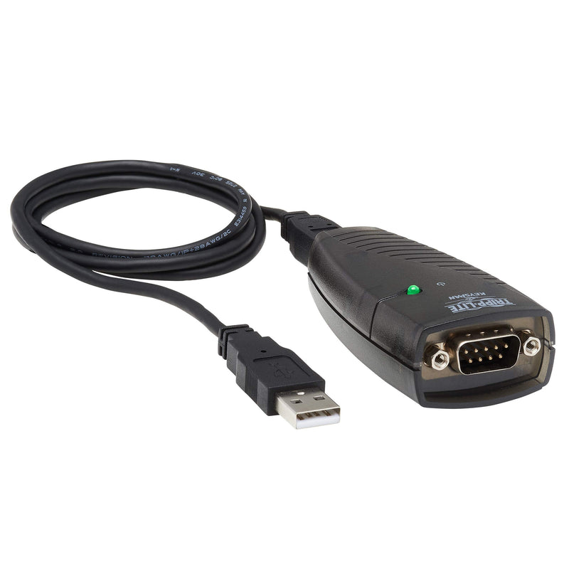 Tripp Lite Keyspan High-Speed USB to Serial Adapter, PC & Mac, USB-A to DB9 RS232 Male, 3 Foot / 0.91 Meter Cable, 3-Year Warranty (USA-19HS)