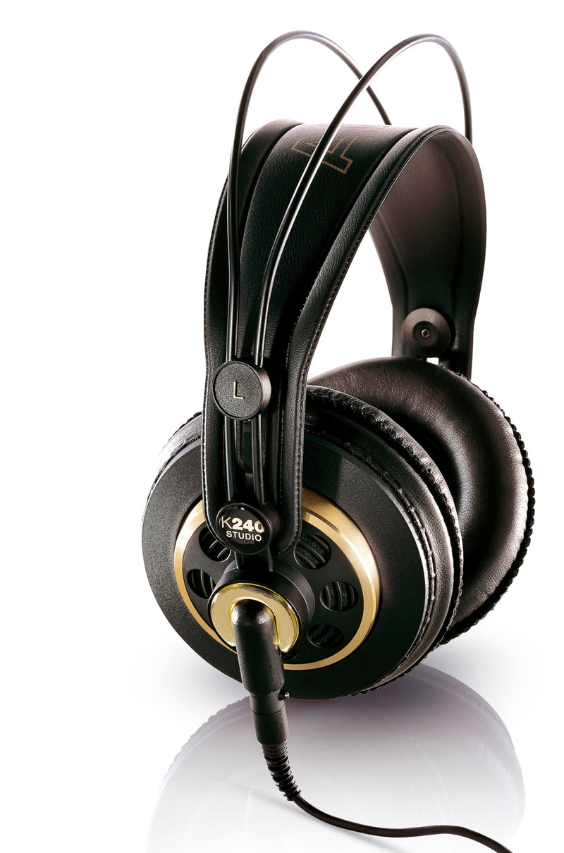 AKG K240STUDIO Semi-Open Studio Headphones | XXL transducers with Varimotion diaphragms and 55 Ohm impedance for mixing, mastering and playback Over Ear Headphones