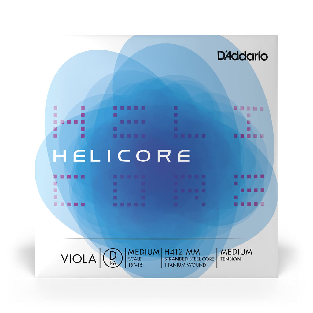 D'Addario Helicore Viola Single D String, Medium Scale, Medium Tension