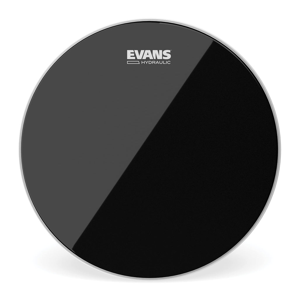 Evans Hydraulic Drum Heads - TT06HBG - Drum Head with Layer of Oil - Supresses Unwanted Overtones - Ideal for Rock, Metal, & Funk - Black, 6 Inch 6-inch