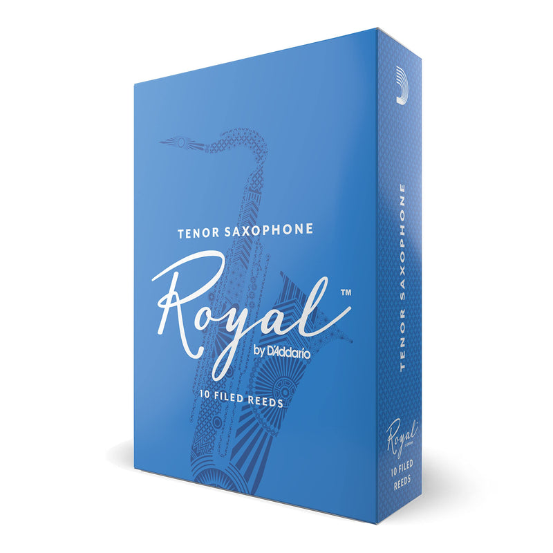 [AUSTRALIA] - D'Addario Woodwinds - Royal Tenor Saxophone Reeds - Tenor Sax Reeds with Strong Spine - Tenor Saxophone Reeds - Great for Classical or Jazz - Strength 3.0, 10-Pack 