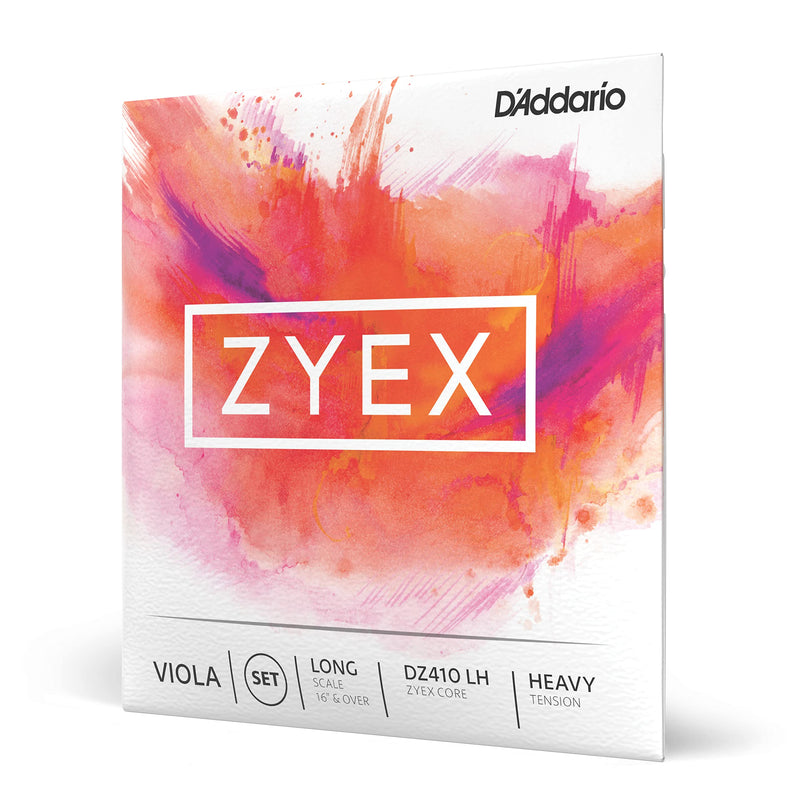 D'Addario Zyex Viola String Set, Long Scale, Heavy Tension Full Set