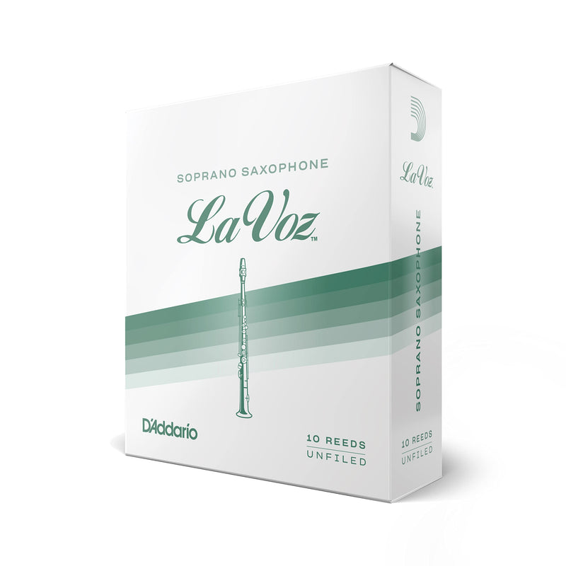 Rico La Voz Soprano Sax Reeds, Strength Medium, 10-pack - RIC10MD