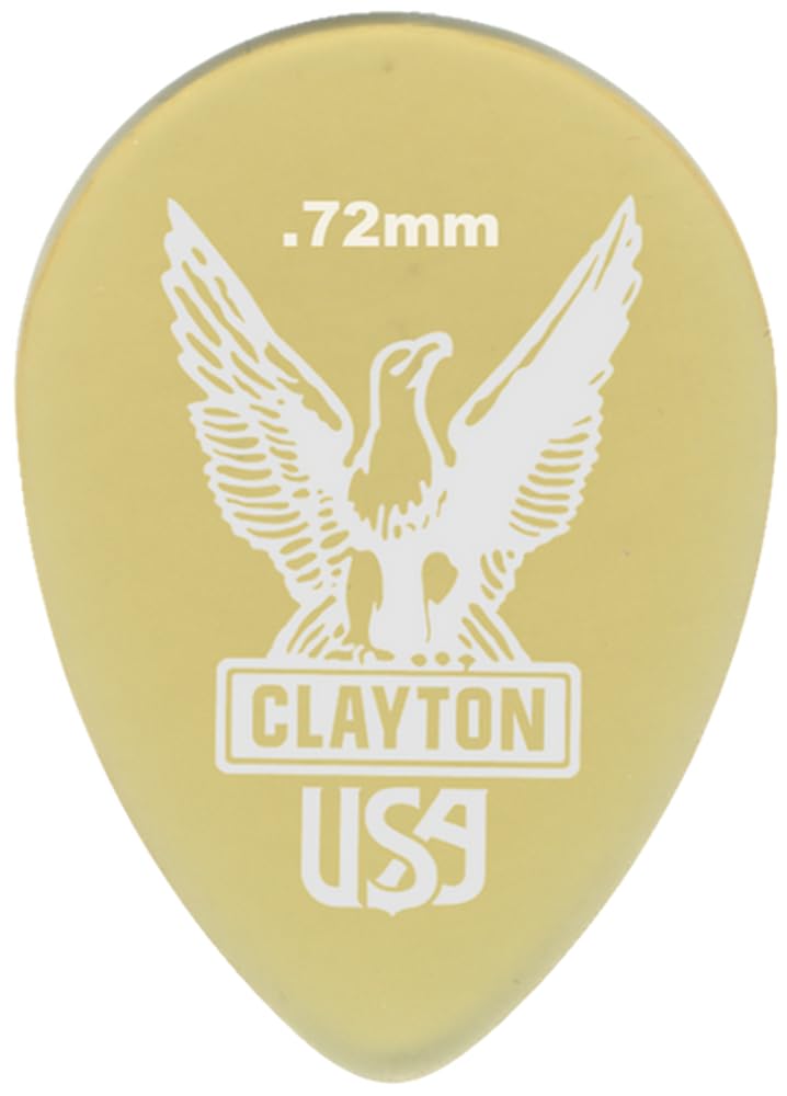 [AUSTRALIA] - Clayton Picks Ultem UST72/12 Guitar Picks 0.72 mm 12 