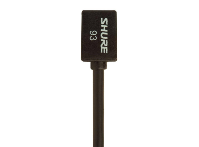 Shure WL93 Series Subminiature Condenser Lavalier Microphones,WL93- Black, with 4-Foot (1.2 m) Cable Black (4-foot cable)