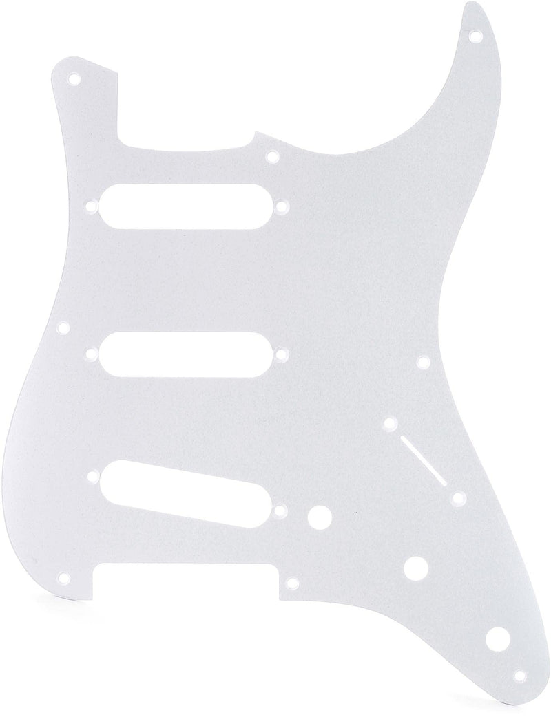 Fender 57 Stratocaster (8-Hole) 1-Ply Pick Guard for 3 Single-Coil Pickups - White Gold Andonized Right Hand Modern Pickguard