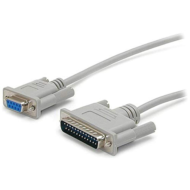 [AUSTRALIA] - StarTech.com 10 ft Cross Wired DB9 to DB25 Serial Null Modem Cable - F/M - Null Modem Cable - DB-9 (F) to DB-25 (M) - 10 ft (SCNM925FM) 1 Count (Pack of 1) 
