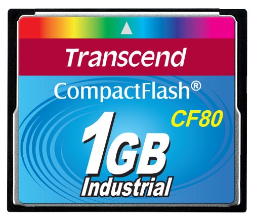 Transcend TS1GCF80 1GB 80x Type I Compact Flash Card