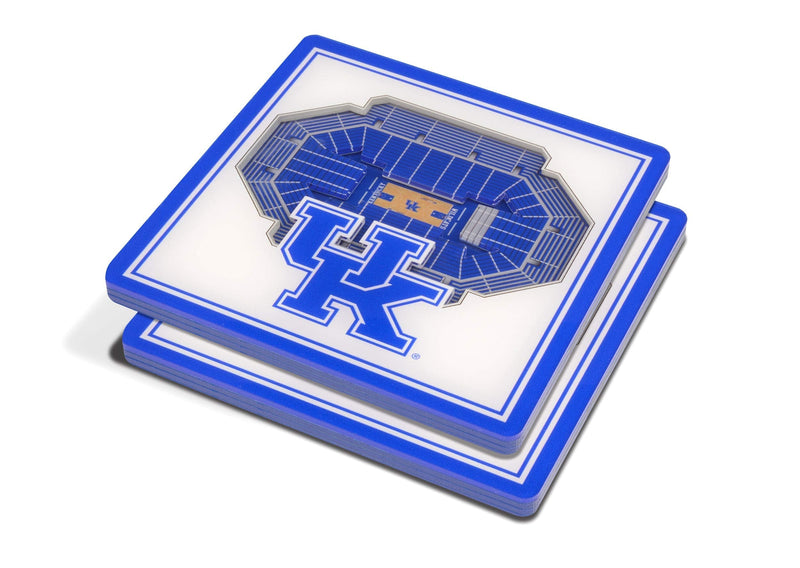 YouTheFan NCAA StadiumView 3D Coaster Kentucky Wildcats 4" x 4" Team Colors