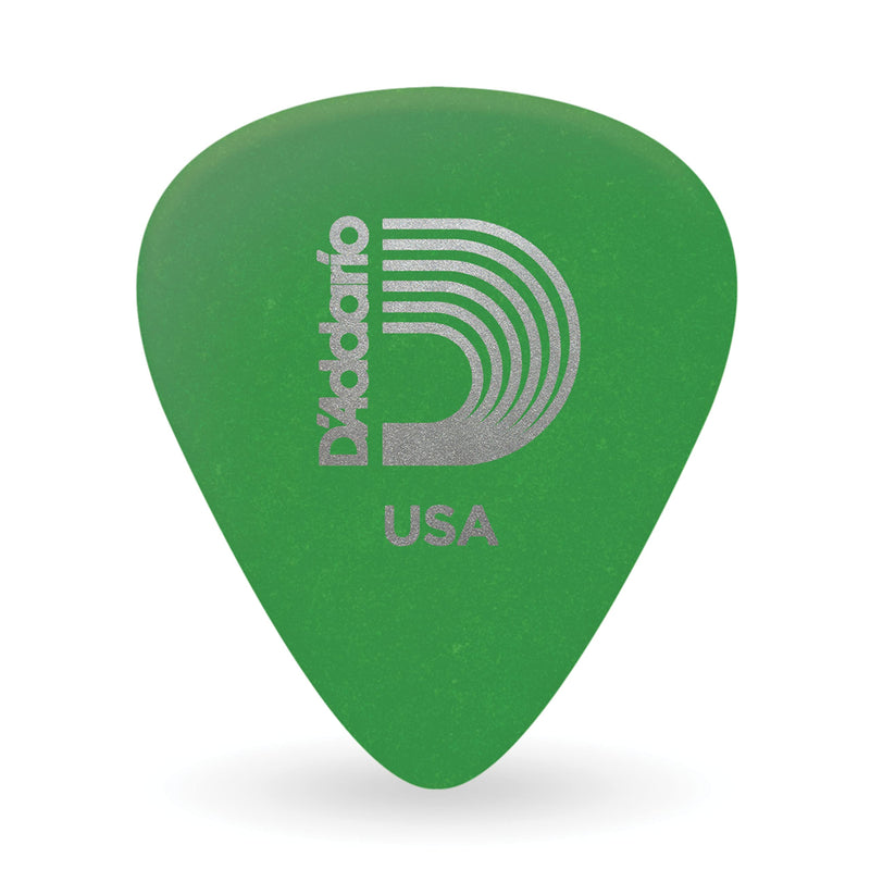 D'Addario Duralin Guitar Picks - Guitar Accessories - Guitar Picks for Acoustic Guitar, Electric Guitar, Bass Guitar - Great Strength, Grip, Durability - Green, Medium, 0.85mm, 25-Pack 0.85mm-Medium