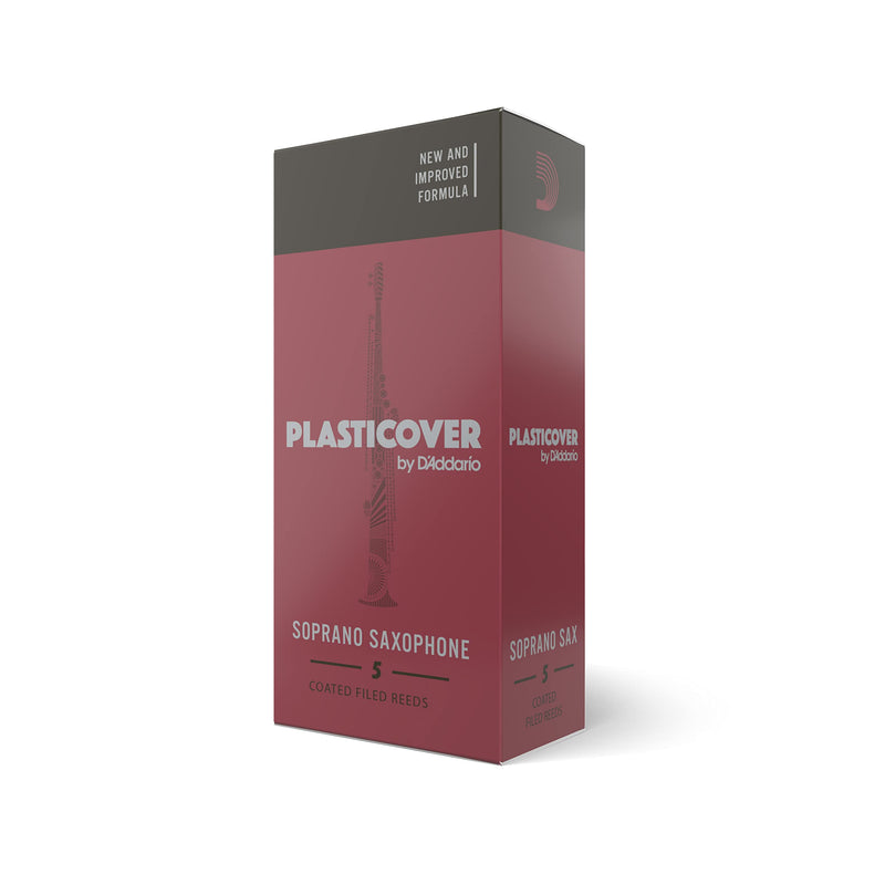 [AUSTRALIA] - D’Addario Woodwinds Plasticover Soprano Sax Reeds, Strength 2.0, 5-pack 