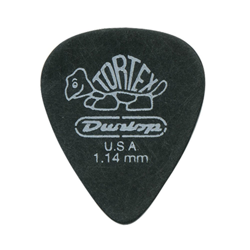 Dunlop 488R1.14 Tortex® Pitch Black, 1.14mm, 72/Bag 72 Pack