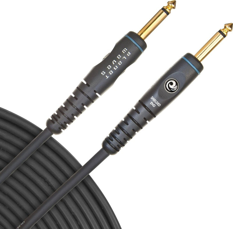 D’Addario Accessories Custom Series Guitar Cables - Instrument Cable with ¼ Inch Ends - High Performance Guitar Cord - For Guitars, Bass, Keyboards - Mono - Straight End, 5 feet