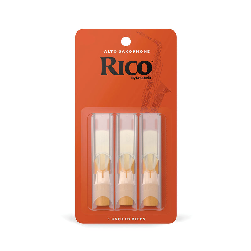 D’Addario Woodwinds - Rico Alto Sax Reeds - RJA0320 - Strength 2.0, 3-Pack