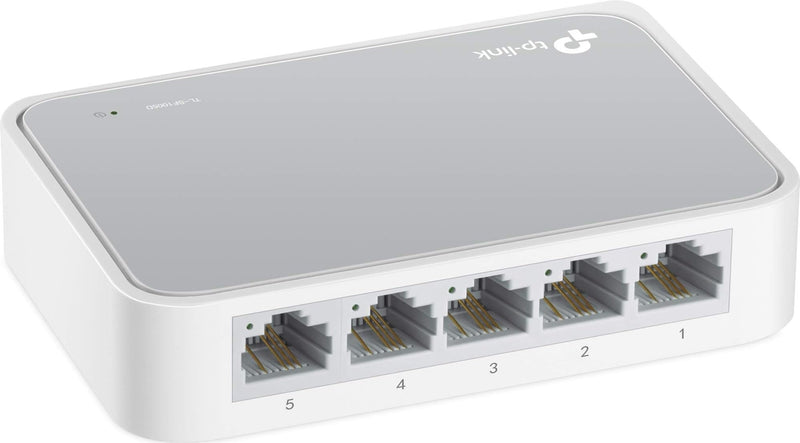 Learning Resources TL-SF1005D TP-Link 5-Port Fast Ethernet Unmanaged Switch | Plug and Play | Desktop | Plug and Play, Desktop 5 Port Non-PoE