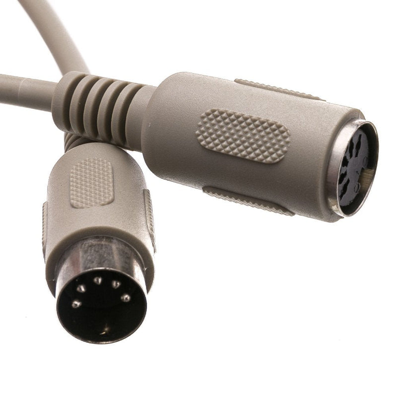 CableWholesale at Keyboard Extension Cable, Din5 Male to Din5 Female, 5 Conductor, Straight, 6 Foot, Keyboard Extension Cable Din 6'