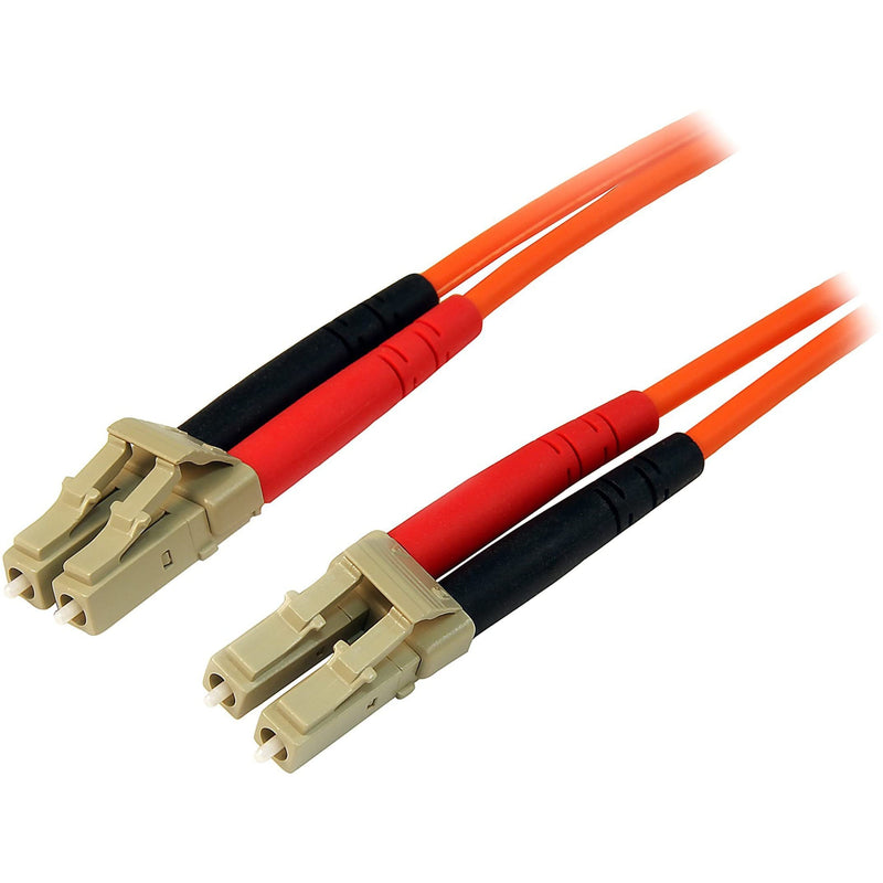 StarTech.com 30m Fiber Optic Cable - Multimode Duplex 50/125 - LSZH Fiber Jumper Cord - LC/LC | Duplex jumper cord, Optic Cable, 125, LSZH, Low-smoke zero-halogen jacket, Immune to interference, 500MHz fiber Orange 98 ft / 30 m LC to LC