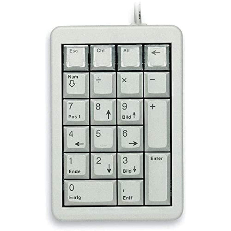 Cherry UltraSlim Programmable Keypad, Light Gray - 26 Keys (G84-4700LUCUS-0)