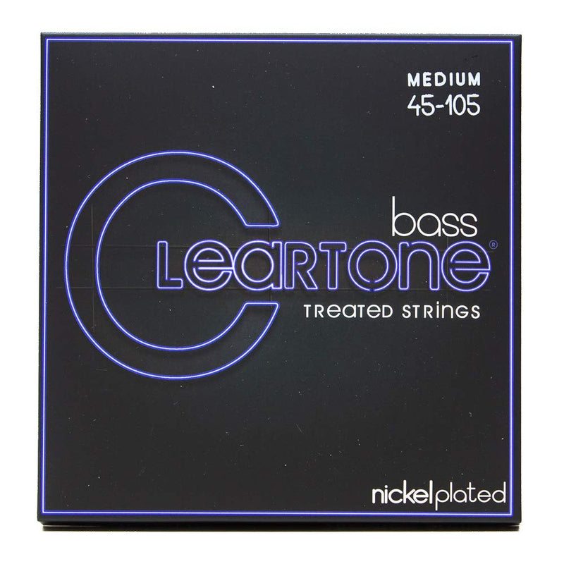 Cleartone Medium Bass Strings (.45-.105) Premium Tone, Treated For Long Life 6445 Medium (45-105)