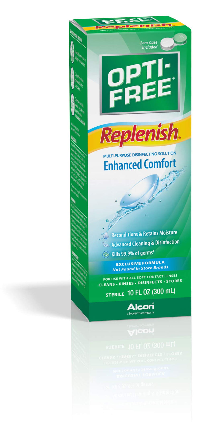 Opti-Free Replenish Multi-Purpose Disinfecting Solution With Lens Case, 10 Fl Oz 10 Fl Oz (Pack of 1)