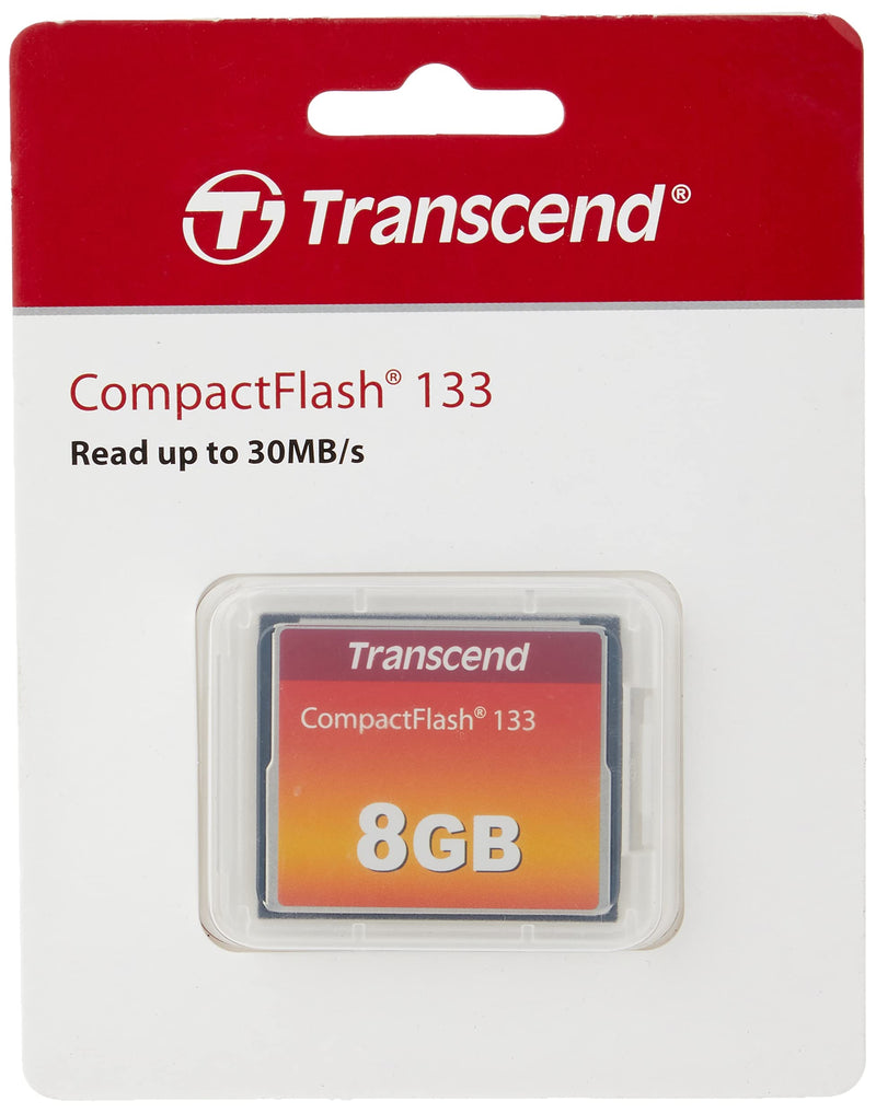 Transcend 8GB CompactFlash Memory Card 133x (TS8GCF133) 8 GB