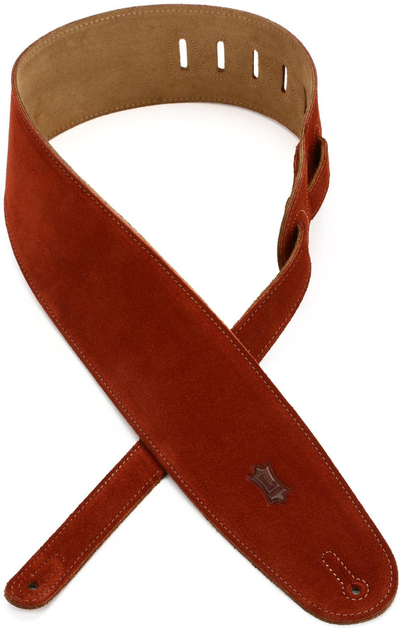 Levy's Leathers Suede Leather Bass Strap,Rust Rust