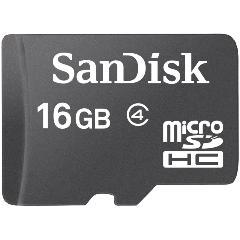SanDisk 16 GB Class 4 microSDHC Flash Memory Card Standard Packaging