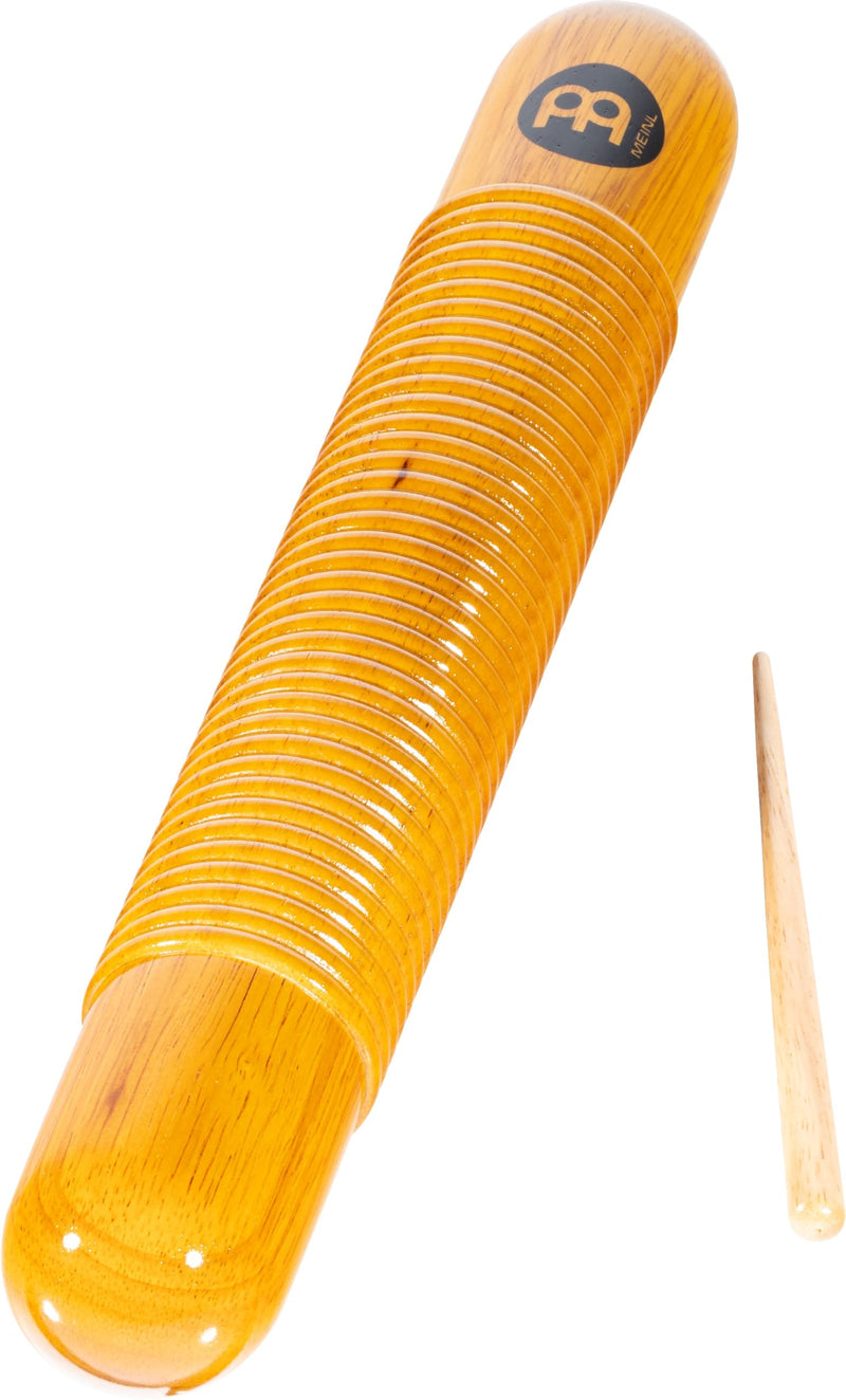 [AUSTRALIA] - Meinl Percussion Wood Guiro with Scraper and Grip Holes — NOT Made in China — for Latin American Music, 2-Year Warranty (GU1AM) 
