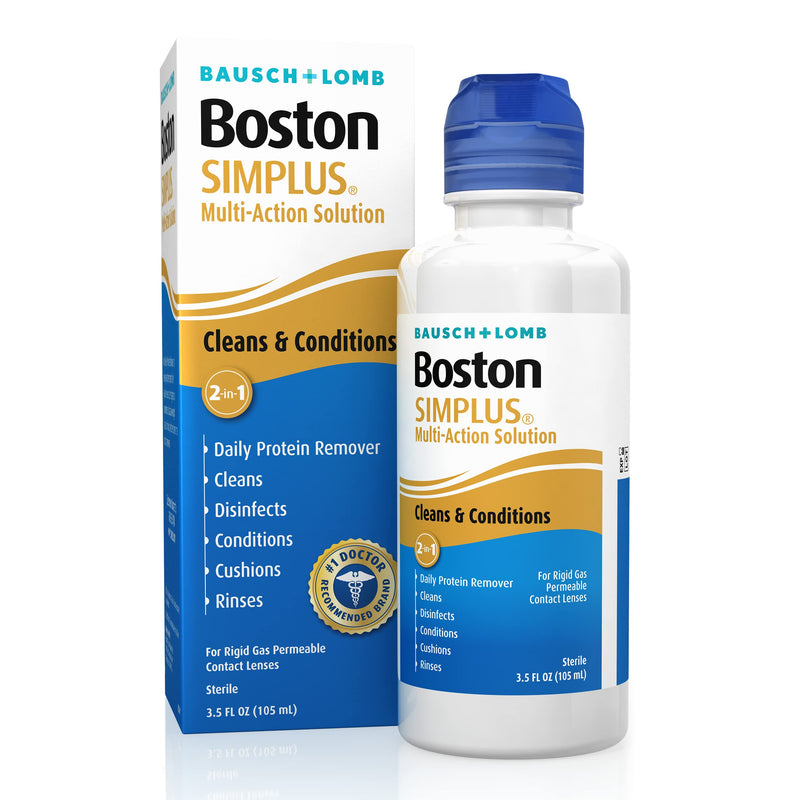 [AUSTRALIA] - Boston Simplus Contact Lens Solution, for Gas Permeable Contact Lenses, 3.5 Fl Oz 