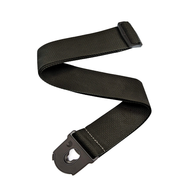 D'Addario Accessories Locking Guitar Strap - Guitar Accessories - Electric Guitar Strap, Acoustic Guitar Strap, Acoustic Electric Guitar Strap & Bass Guitar Strap - Black