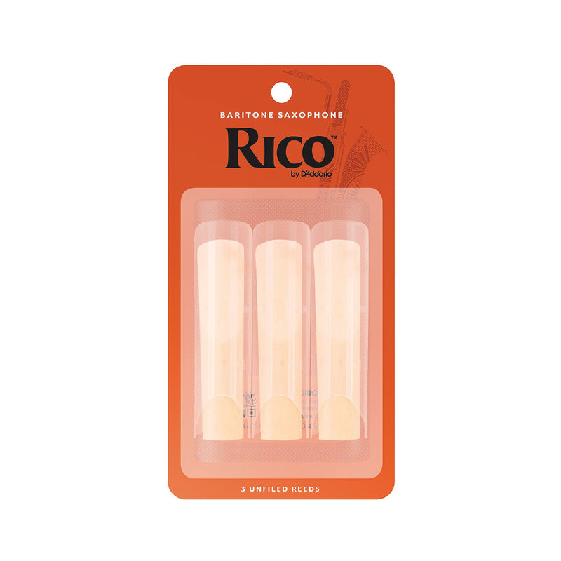 [AUSTRALIA] - D’Addario Woodwinds - Rico Baritone Sax Reeds - RLA0325 - Strength 2.5, 3-Pack 