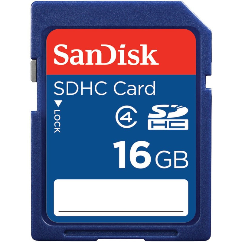 SanDisk 16 GB Class 2 SDHC Flash Memory Card SDSDB-016G-A11 Standard Packaging