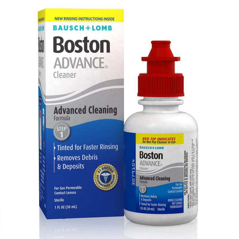 Boston Advance Contact Lens Solution by Bausch+ Lomb, for Gas Permeable Contact Lenses, 1 Fl Oz (Packaging May Vary) 1 Fl Oz (Pack of 1)