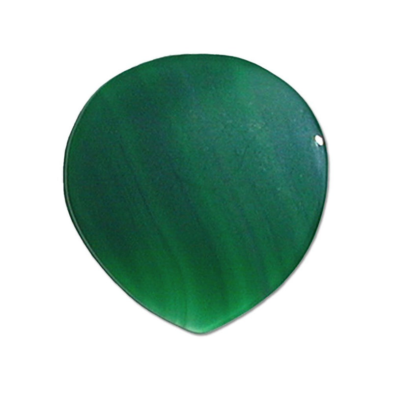 Pickboy Exotic Pick, Round, Green, Stone, 1 pick