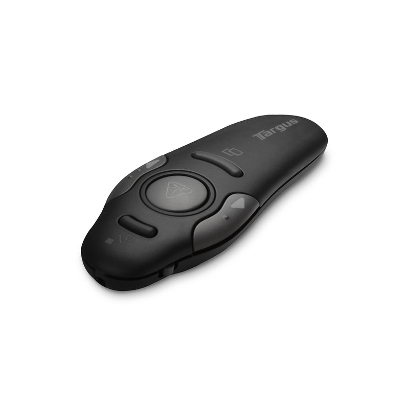 Targus Bluetooth Wireless Presentation Clicker Laser Pointer for Meetings and PowerPoint – Comes with USB Dongle, 50 Foot Range (AMP16US) Wireless Presenter with Laser Pointer