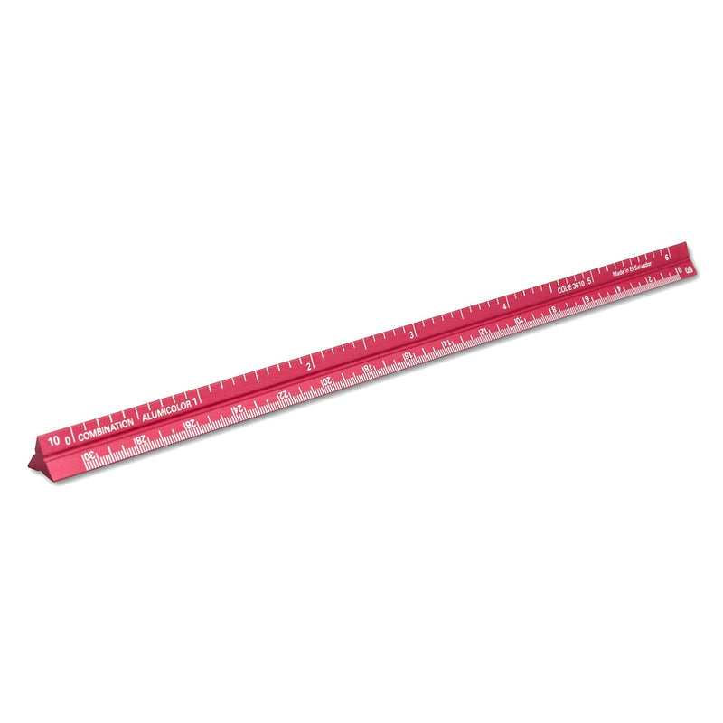 [AUSTRALIA] - Alumicolor 3610-4 Aluminum Combination Pocket Scale, 6IN, Red 6 Inch 
